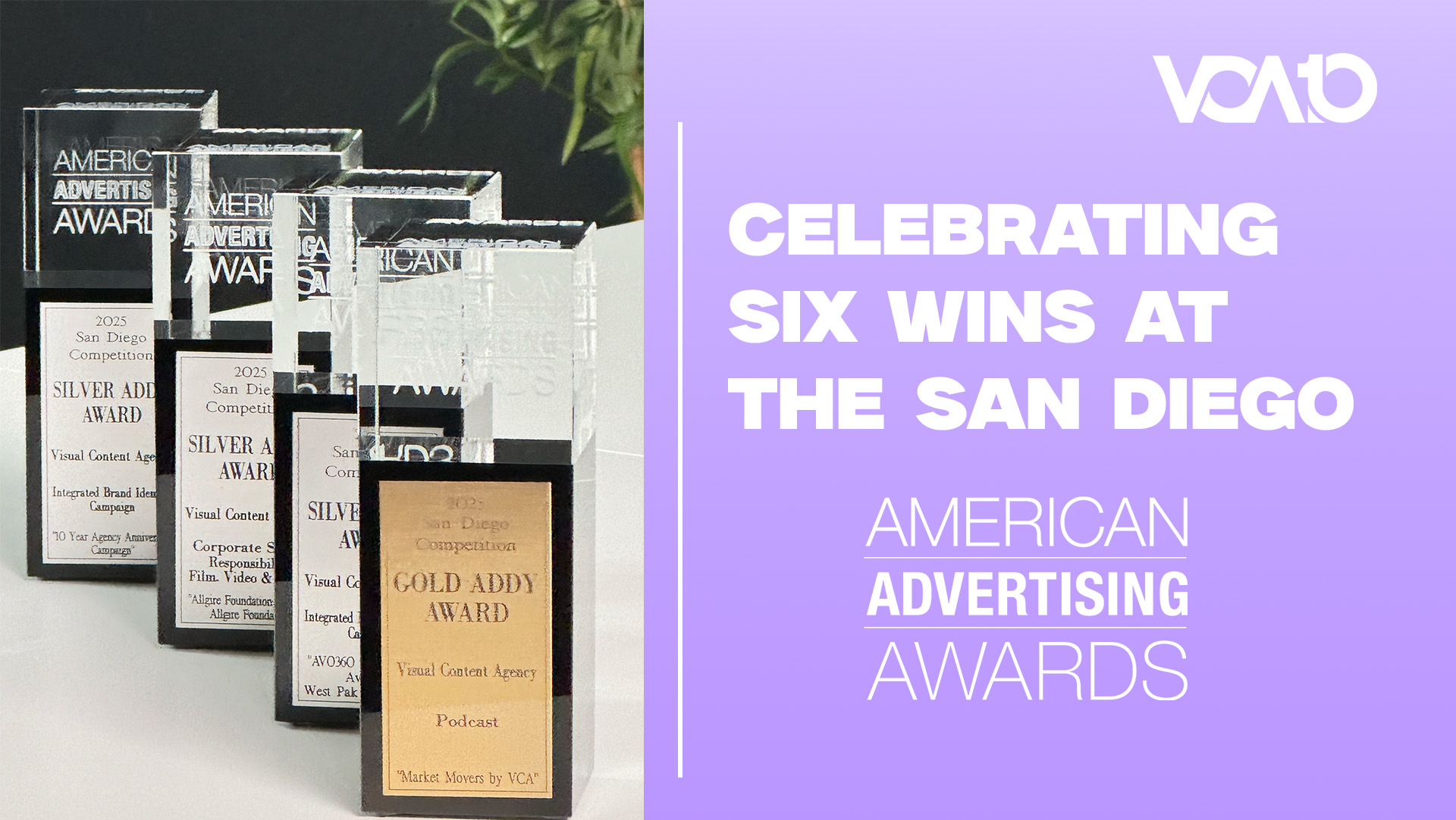 Visual Content Agency Honored Across Six Categories at the San Diego ADDYs